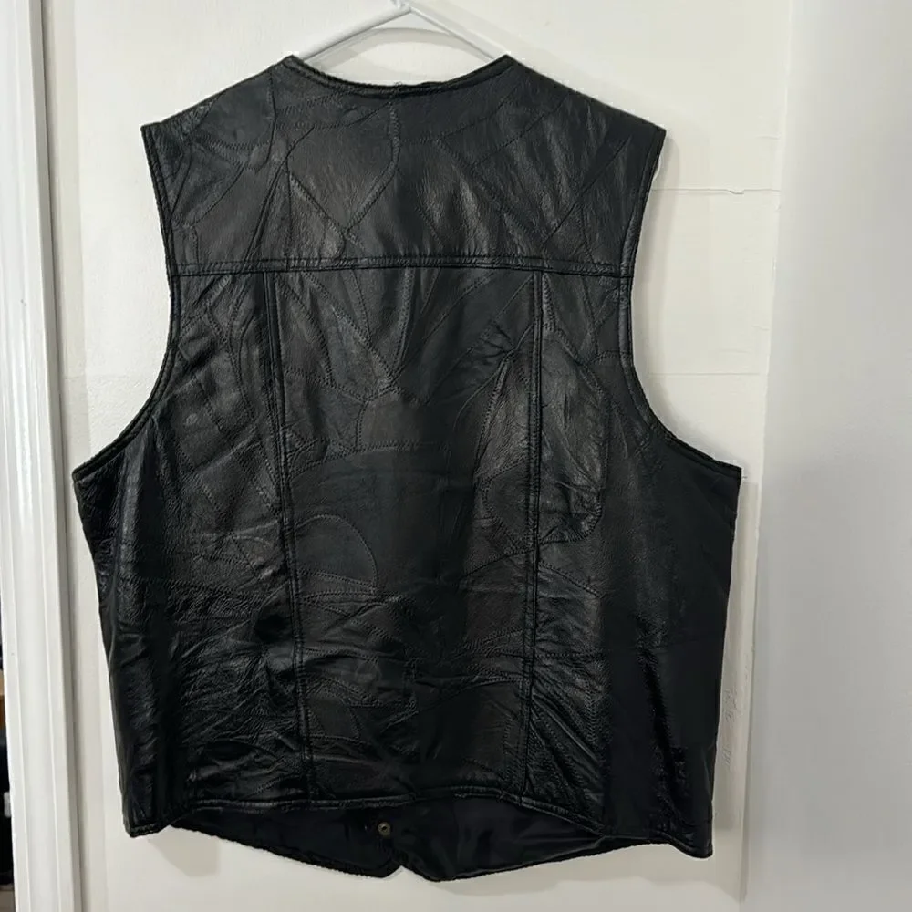 NAVARRE LEATHER COMPANY VEST SIZE XXXL